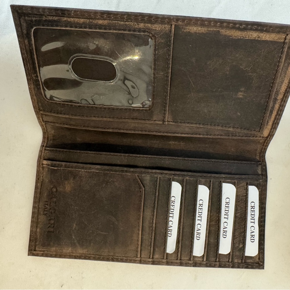 American Flag Long Wallet For Men with " IN GOD WE TRUST " - Picture 4 of 12